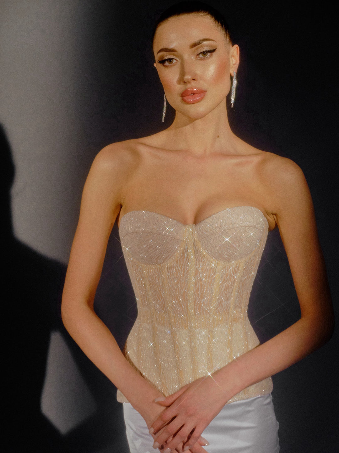 Muse Sparkle Corset in Ivory
