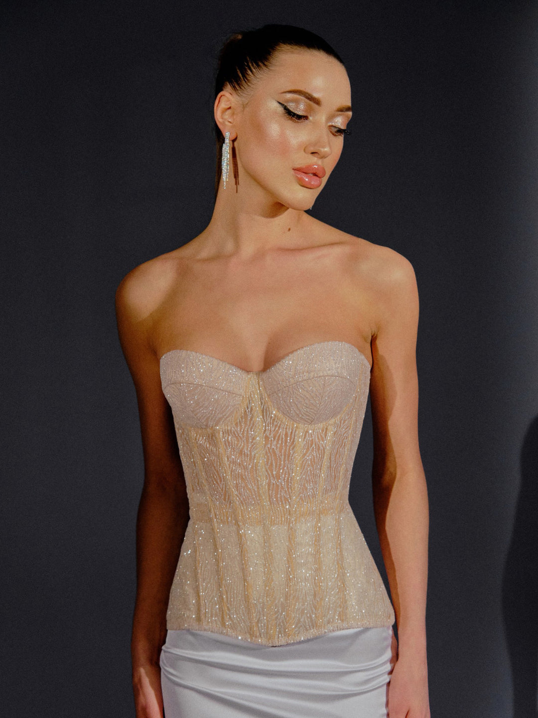 Muse Sparkle Corset in Ivory