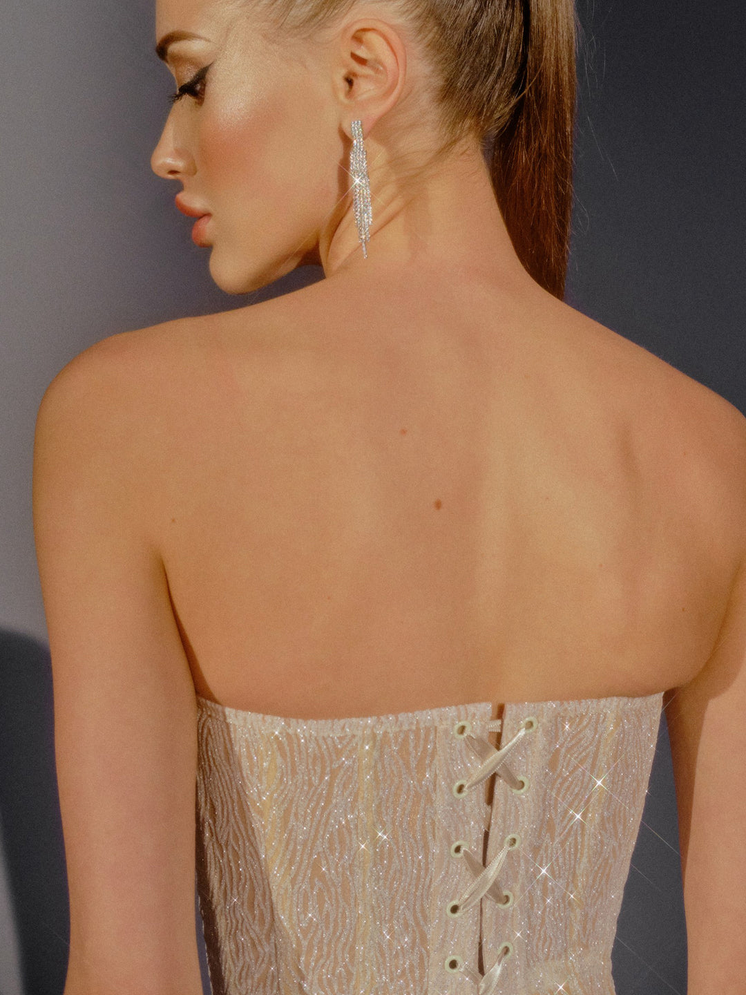 Muse Sparkle Corset in Ivory