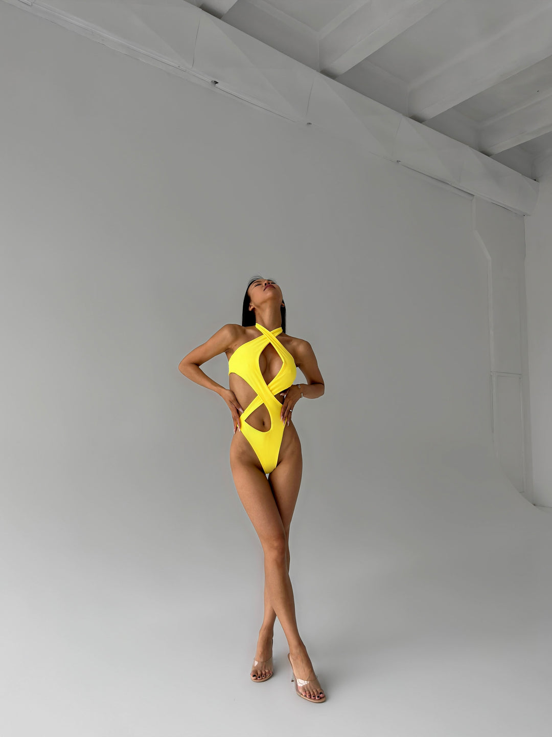 Maldives One Piece in Yellow