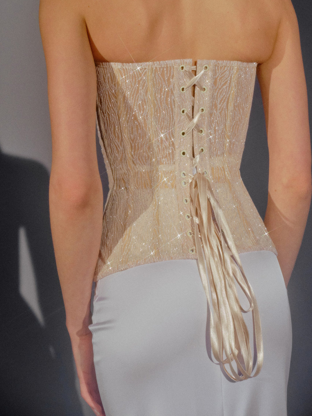 Muse Sparkle Corset in Ivory