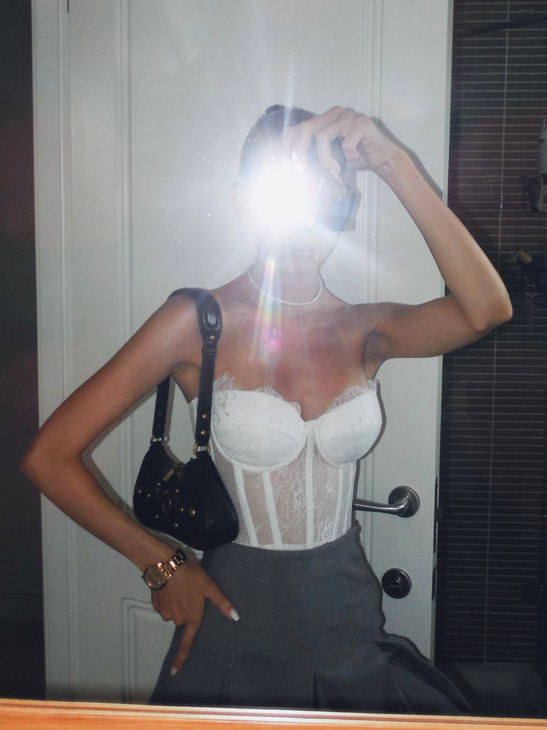 Passion Lace Corset in White